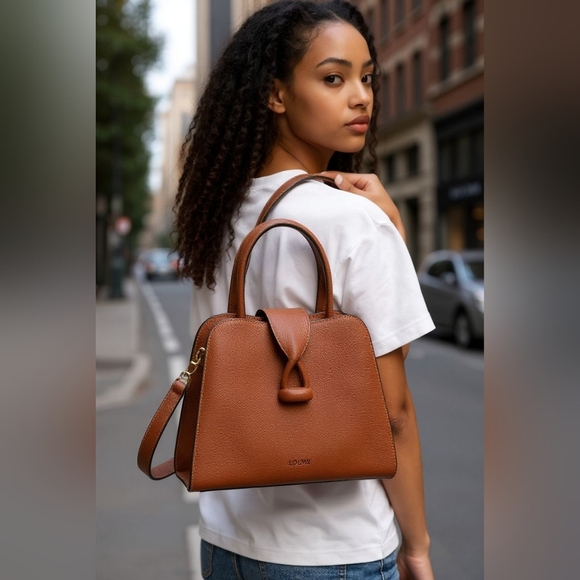 Loewe RARE Leather Brown Handbag Crossbody Bag - Picture 16 of 16